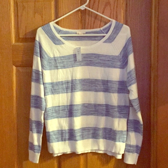 GAP Sweater - Blue & White Striped *NWT - Picture 1 of 4